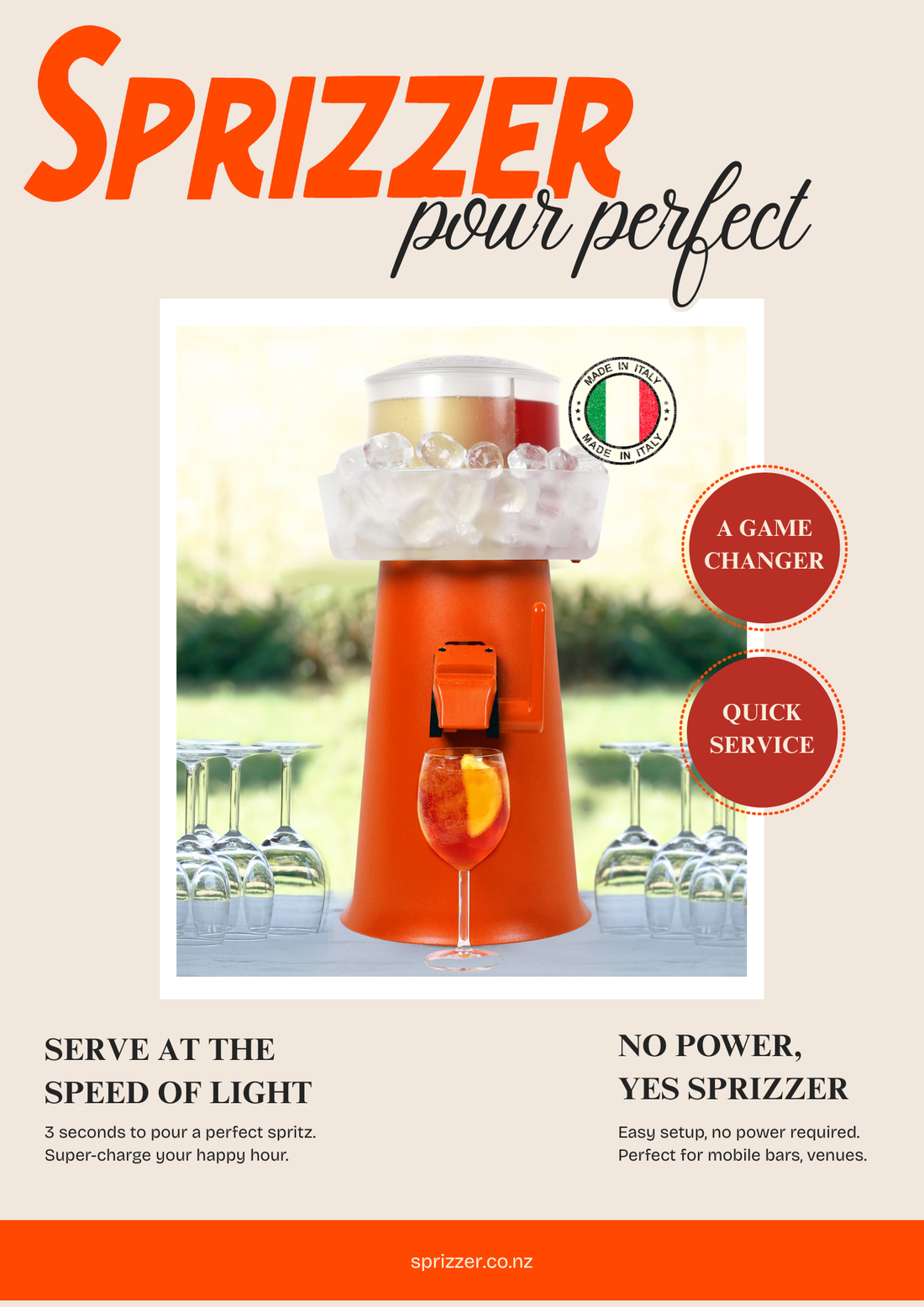 Sprizzer for HORECA